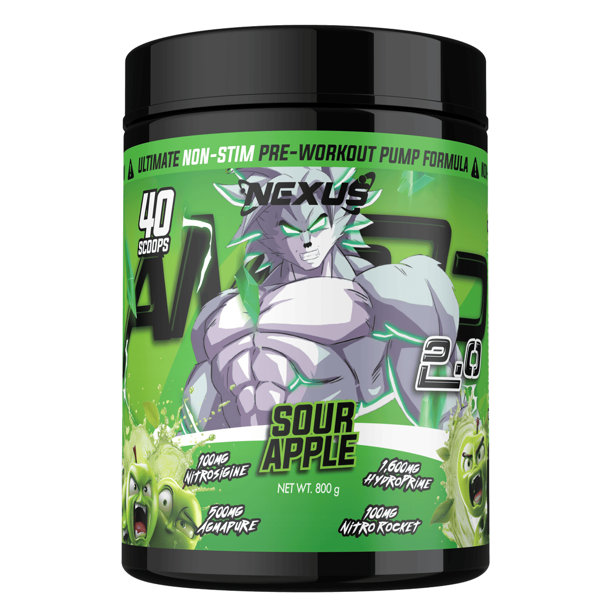 Nexus AMP3D 2.0, Sour Apple powder