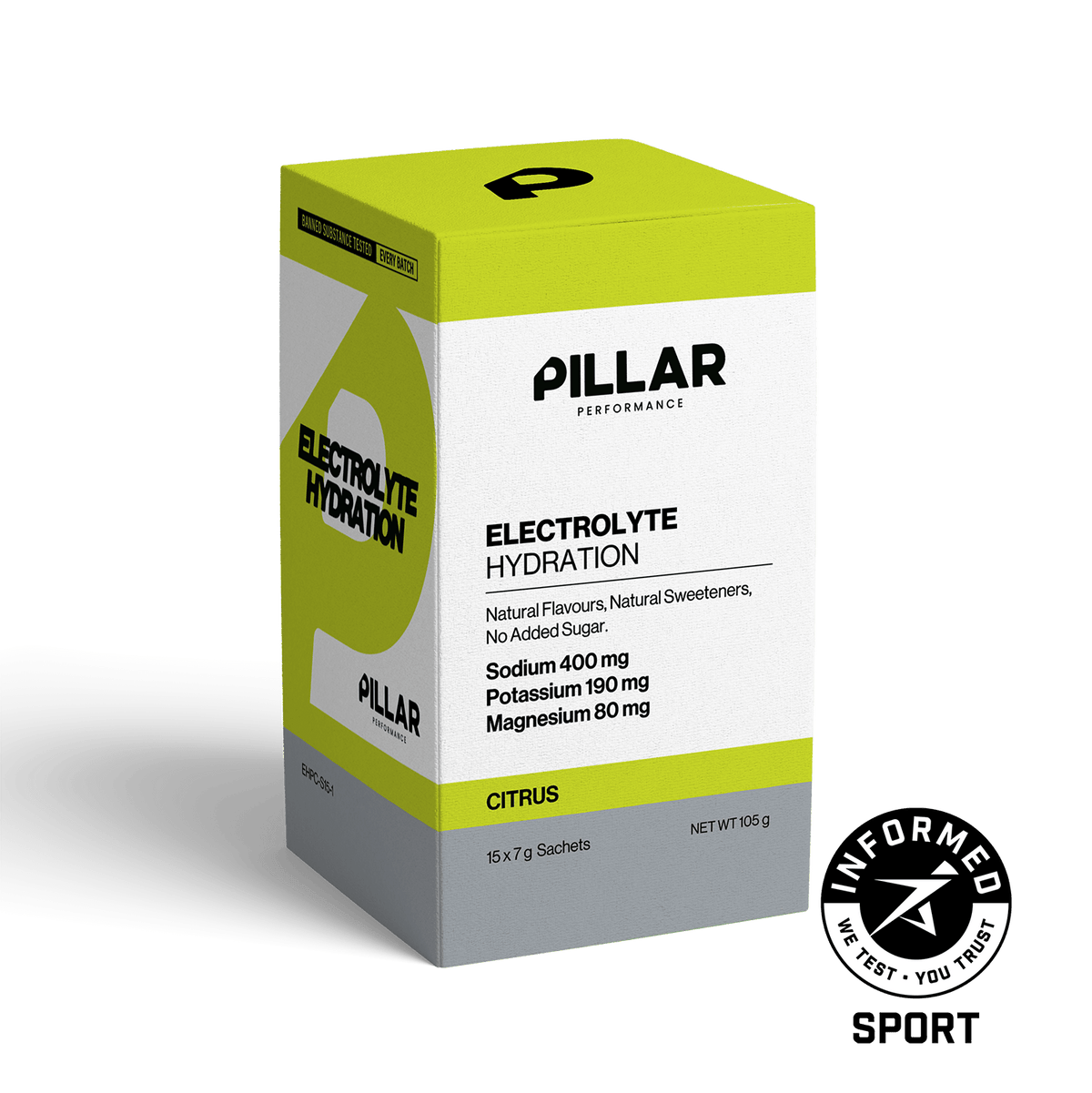 Pillar Performance Electrolyte Hydration, Citrus powder