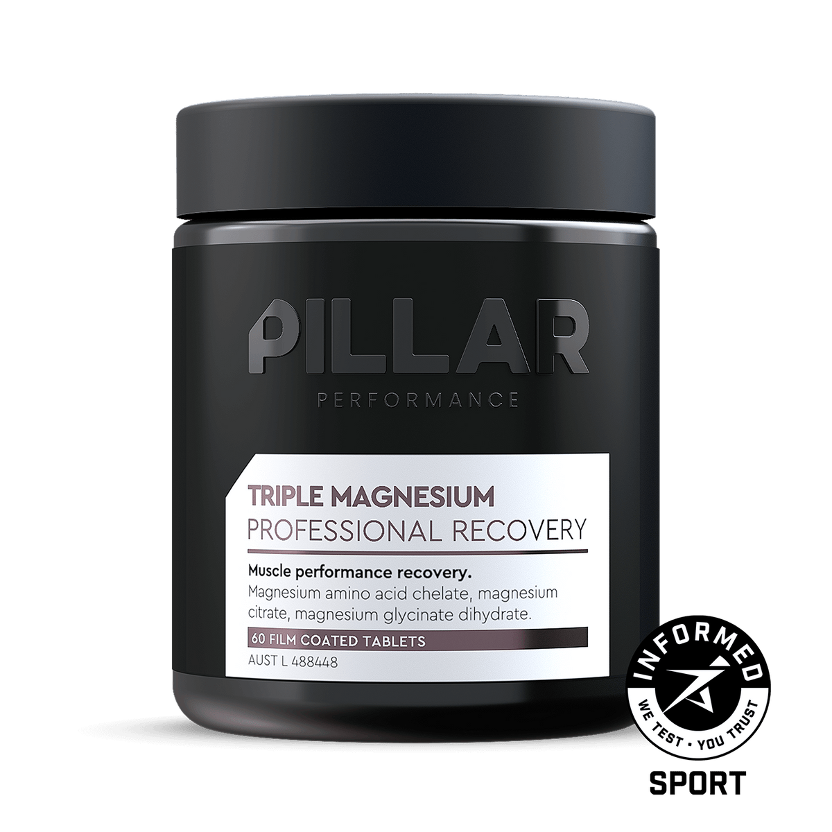 Pillar Performance Triple Magnesium, 60 Caps capsules