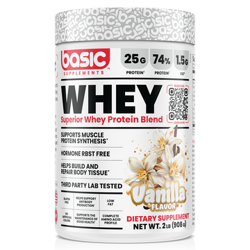 Basic Supplements Whey 2lb, Vanilla