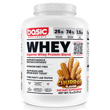 Basic Supplements Whey 2lb, Churros New