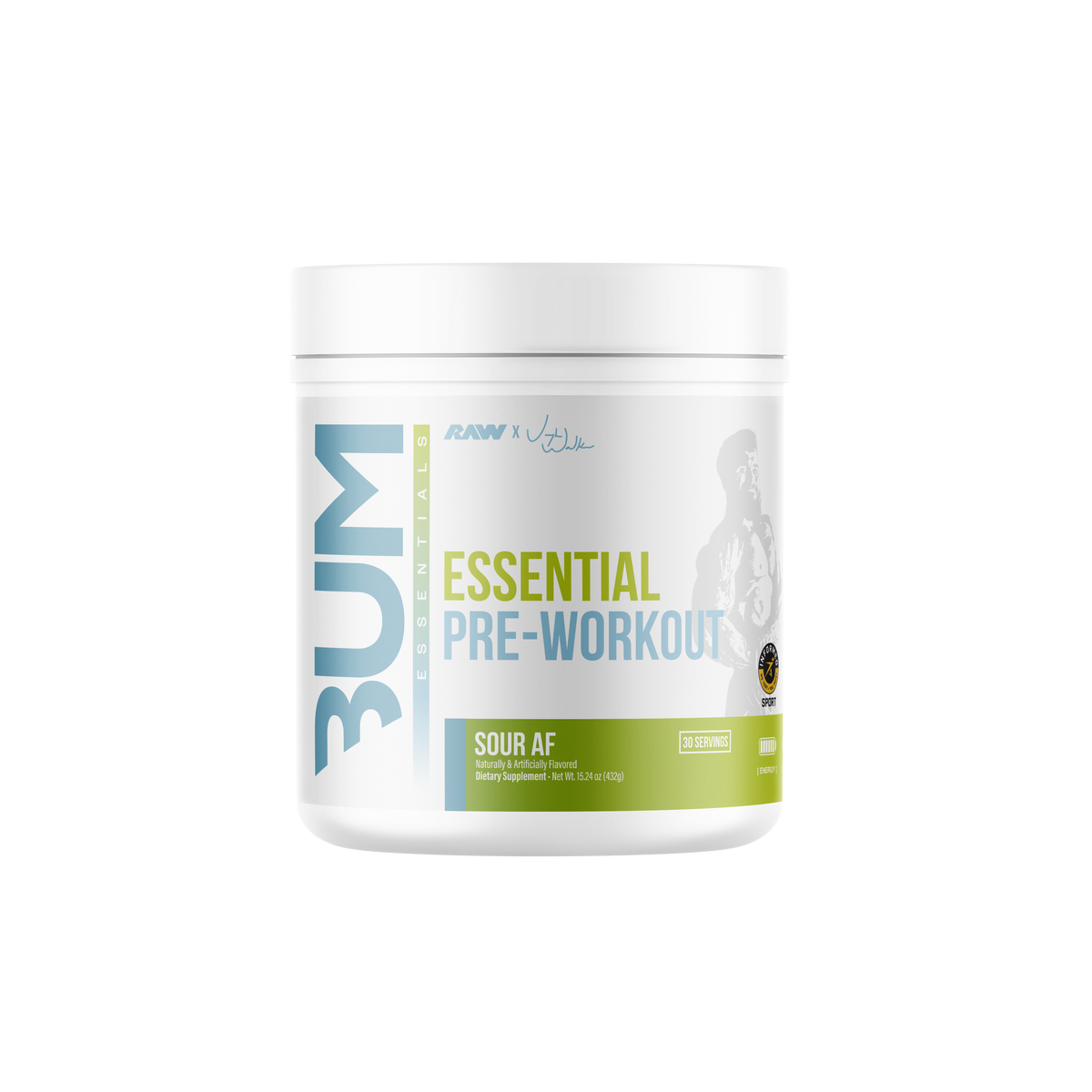 RAW Nutrition Essential Pre-Workout, Sour AF powder