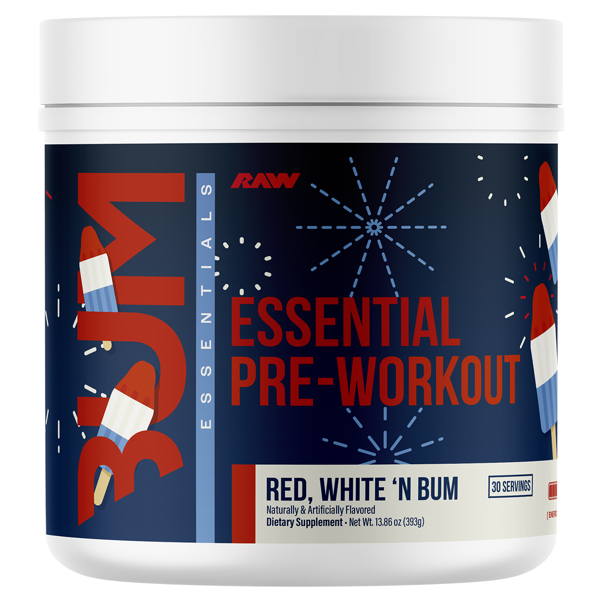 CBUM Essential, White N Burn powder