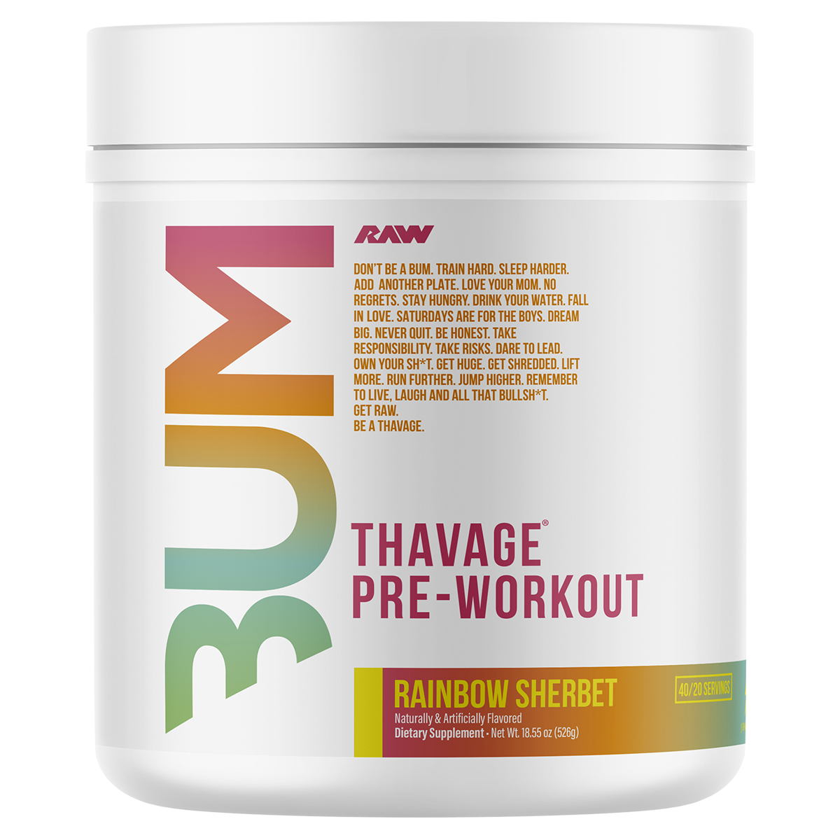 CBUM Thavage Christopher's, Rainsbow Sherbet powder