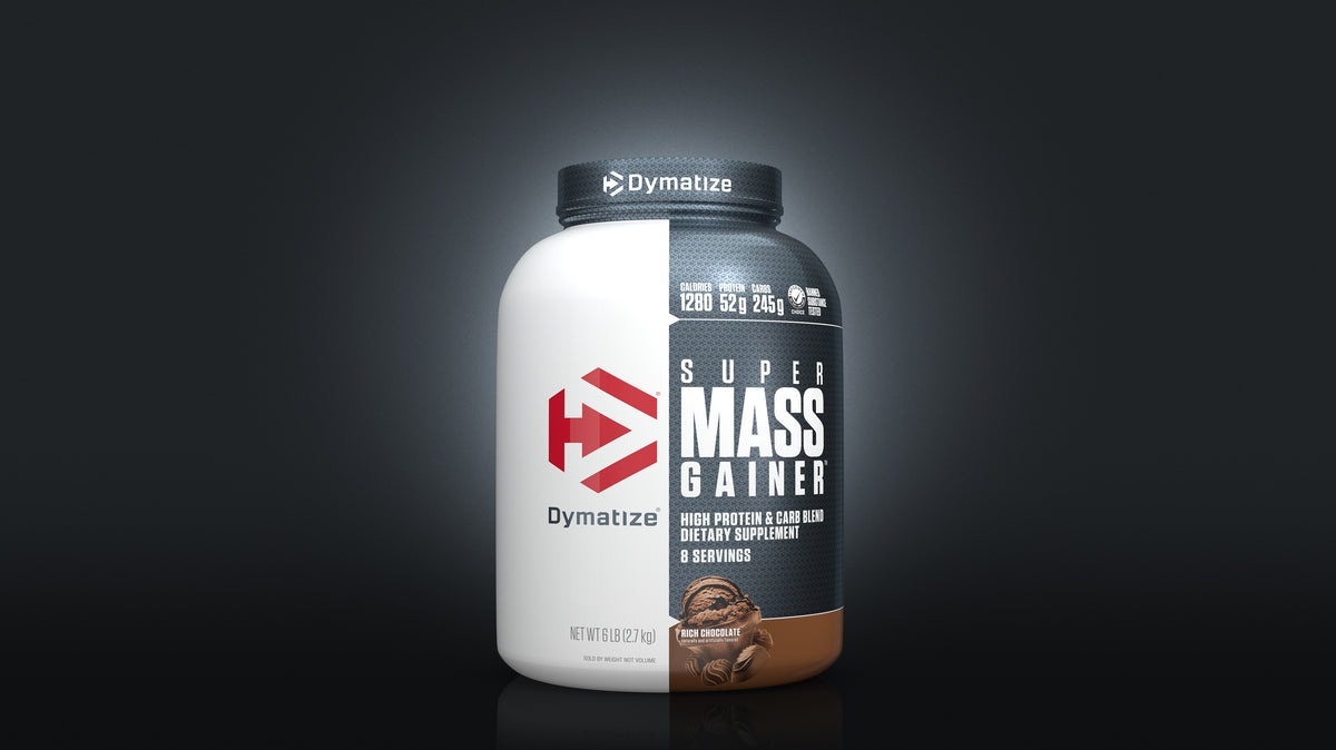 Dymatize Super Mass Gainer, Rich Chocolate powder, 6lb size