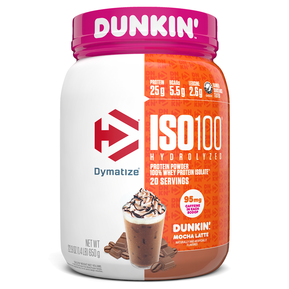 Dymatize Iso 100, Dunkin Mocha Latte New powder