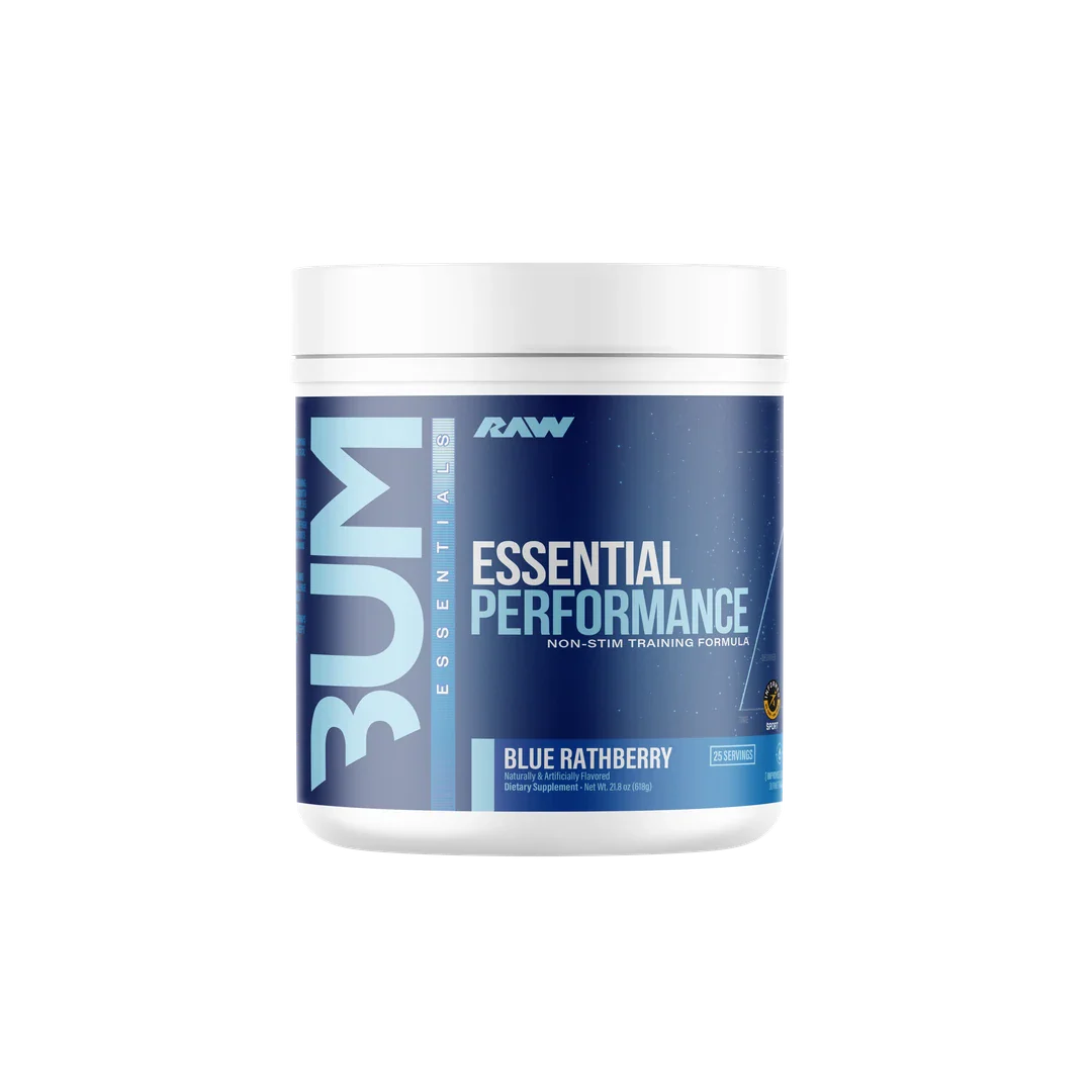 Raw Nutrition Essential Performance, Blue Rathberry powder