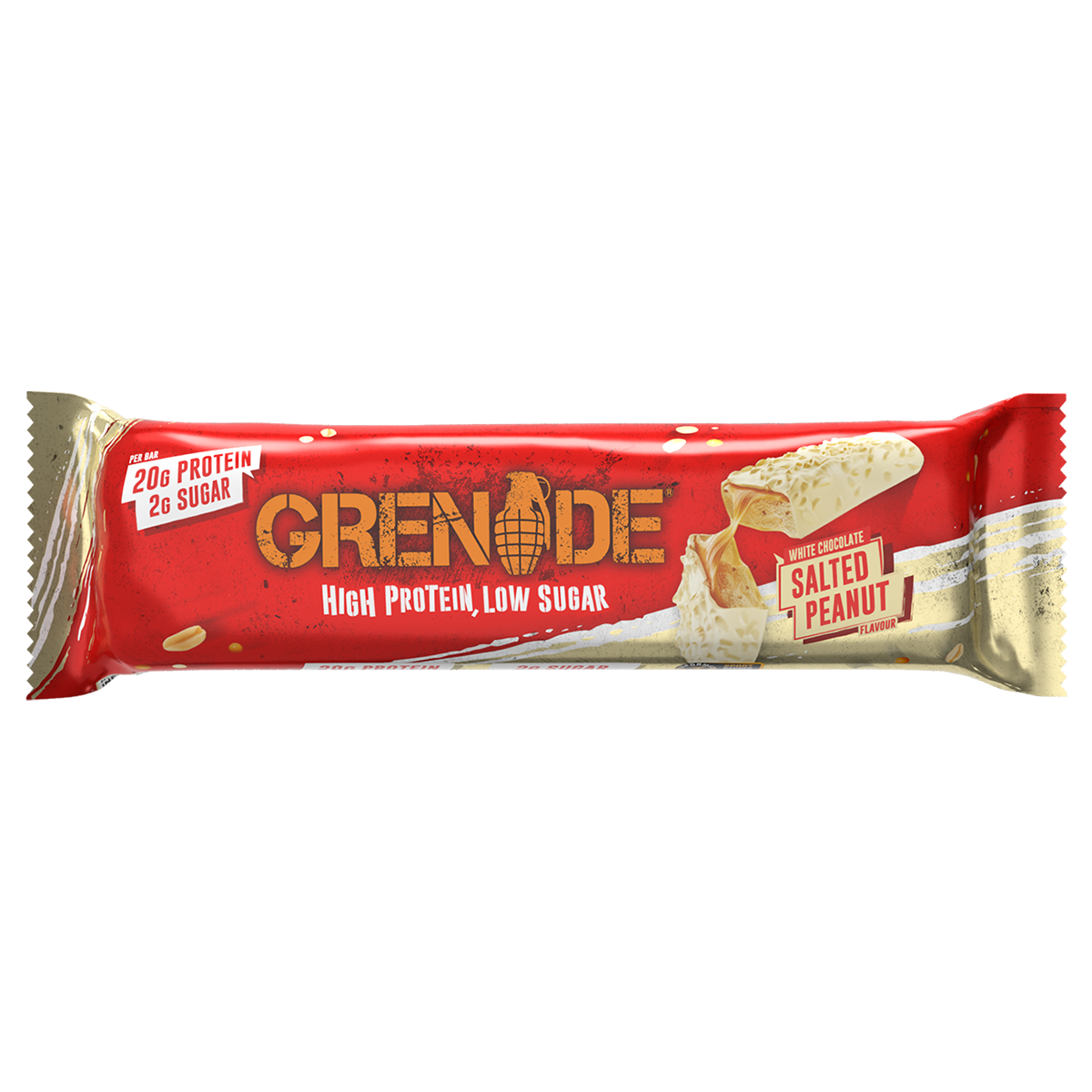 Grenade Protein Bar, White Choc Salted Peanut
