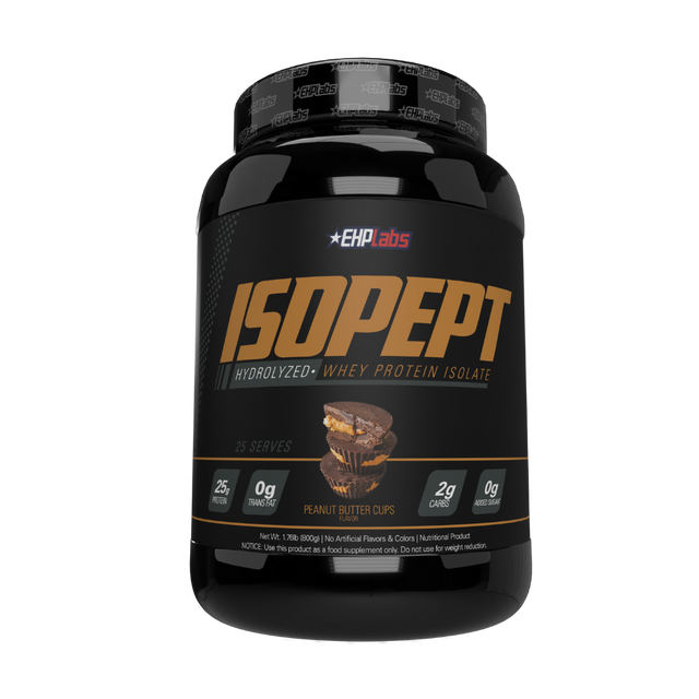EHPlabs IsoPept Zero Peanut Butter Cups front