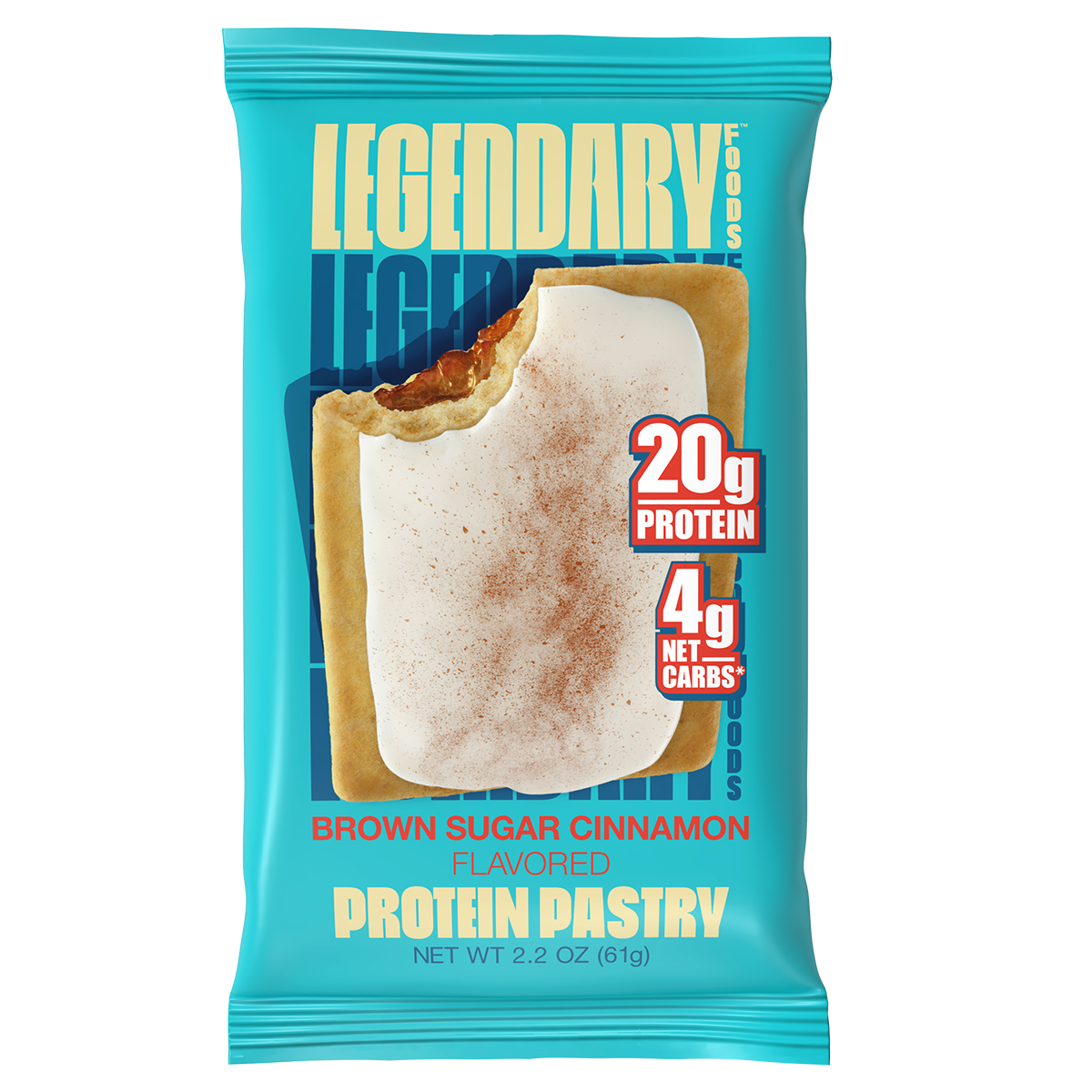 Legendary Foods Protein Pastry 61g, Brown Sugar Cin protein bar
