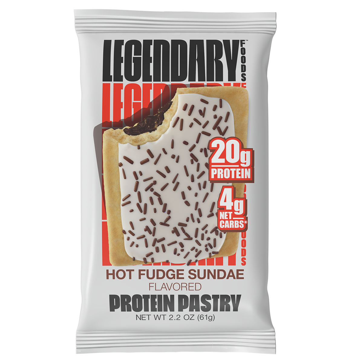 Legendary Foods Protein Pastry 61g, Hot Fudge protein bar