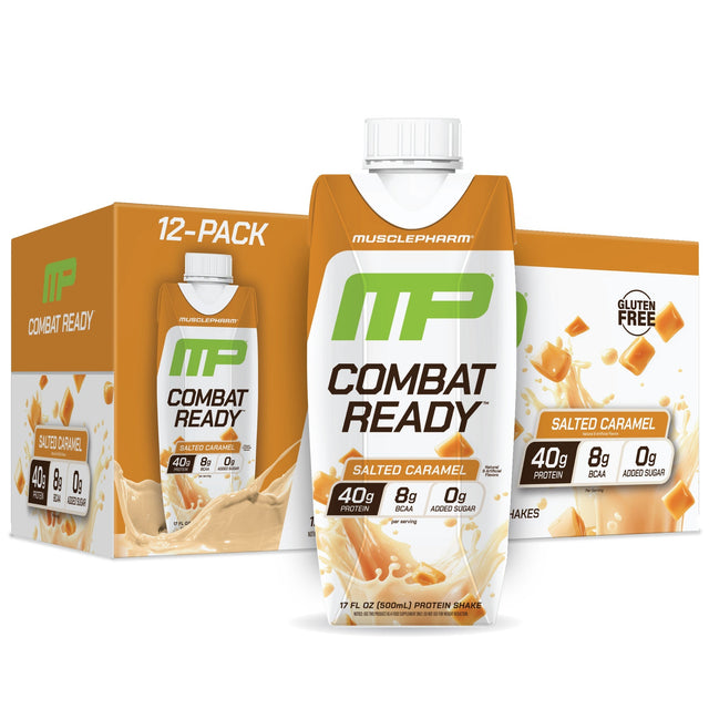 MusclePharm Combat Ready RTD, Salted Caramel ready-to-drink