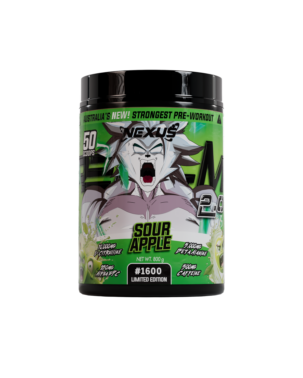 Nexus PER4M 2.0, Sour Apple powder