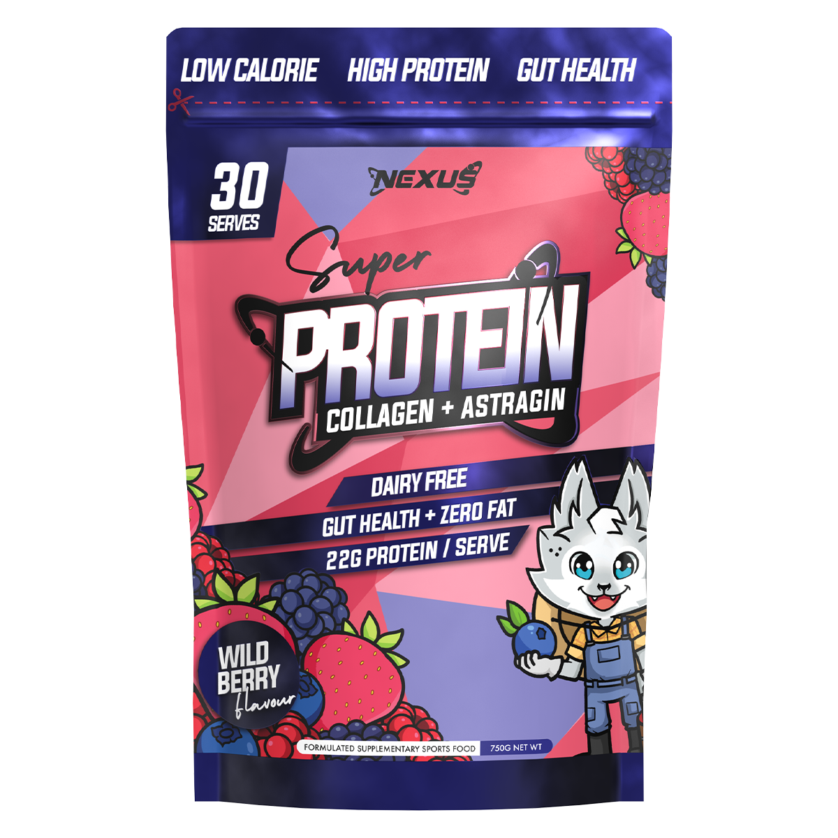 Nexus Super Protein, Wild Berry ready-to-drink