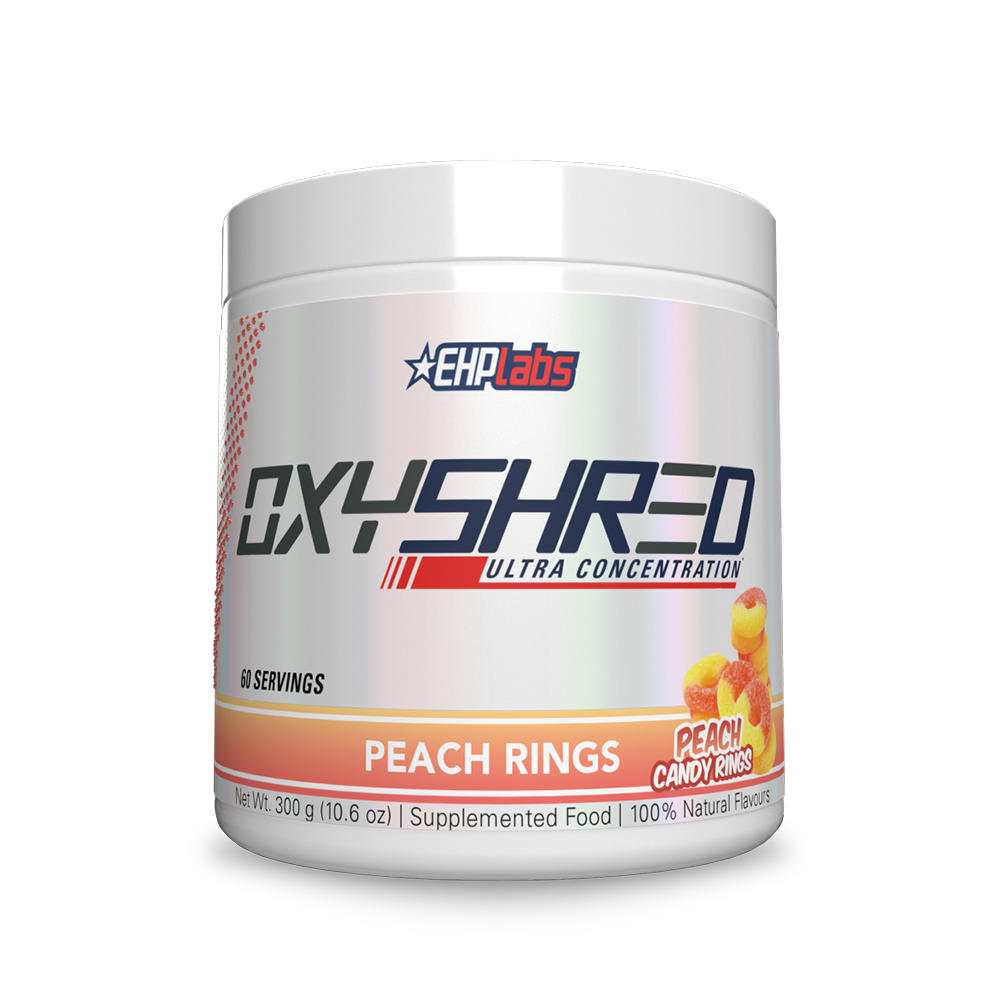 EHPlabs OxyShred Peach Candy Rings front
