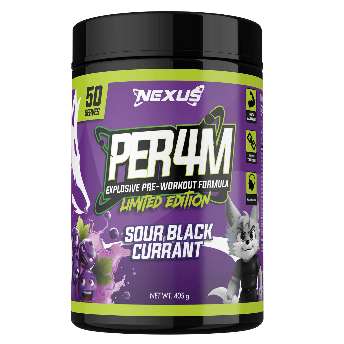 Nexus PER4M, Sour Blackcurrant New powder