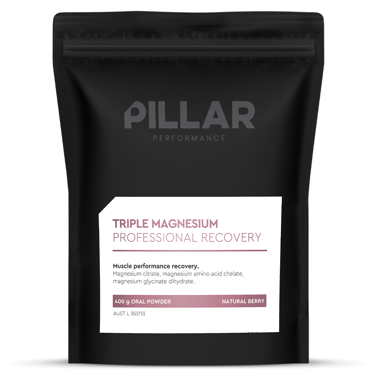 Pillar Performance Triple Magnesium Powder, Berry