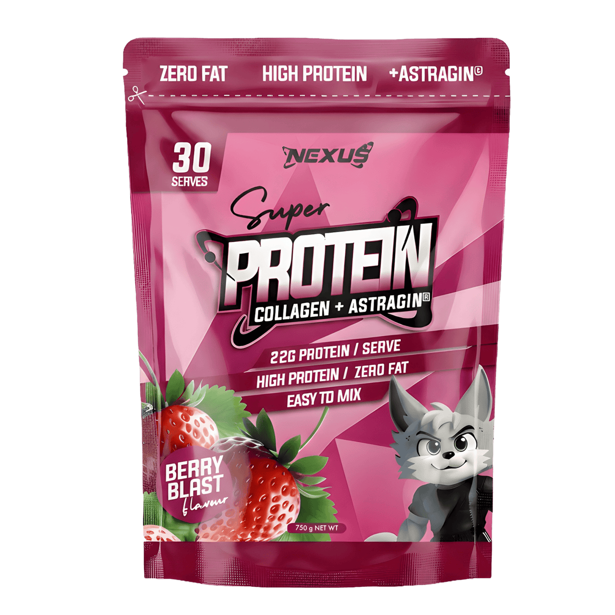 Nexus Super Protein, Berry Blast New powder