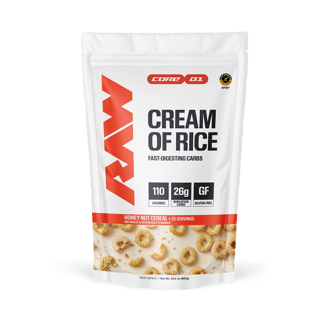 RAW Nutrition Cream of Rice, Honey Nut Cereal powder