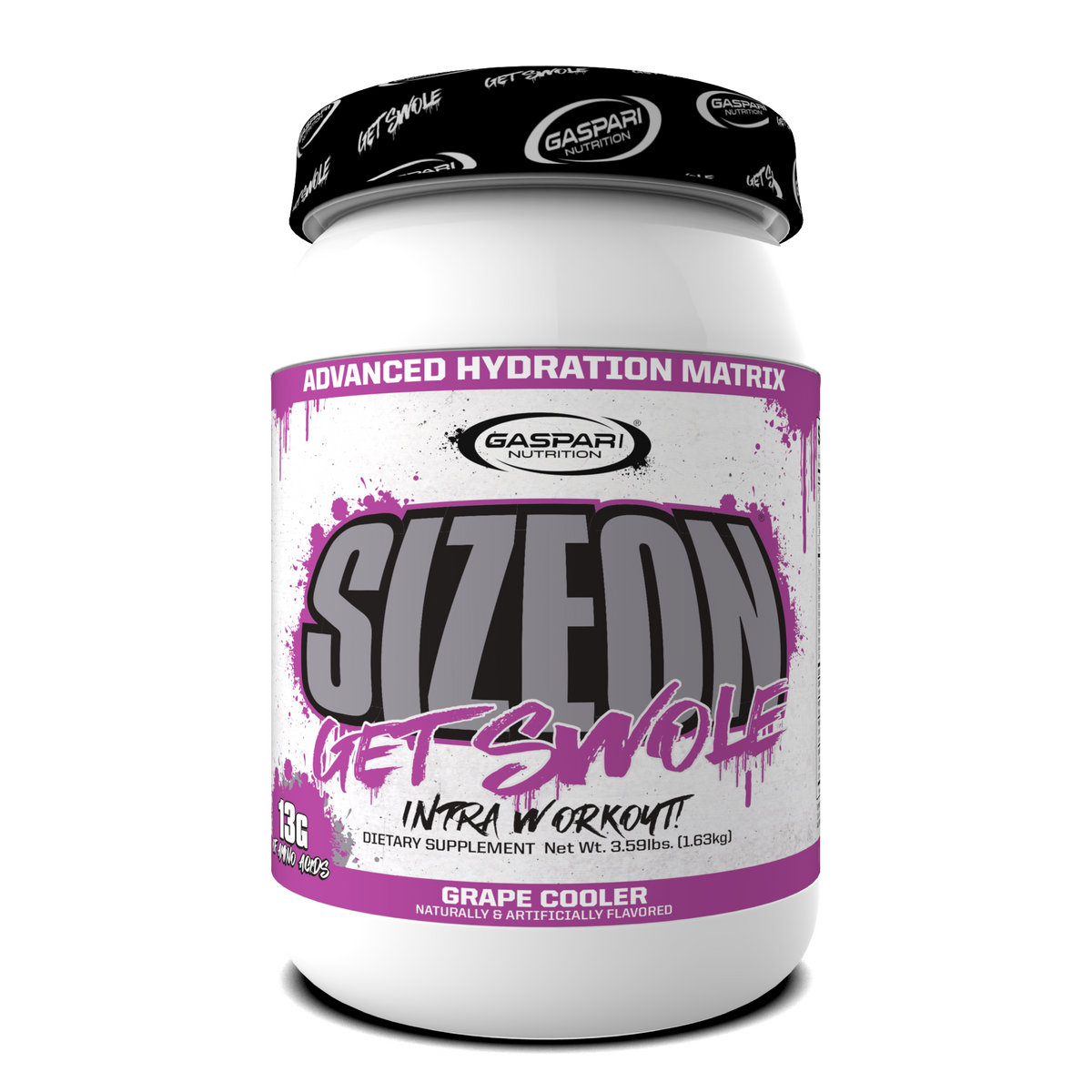 Gaspari Size On, Grape Cooler powder