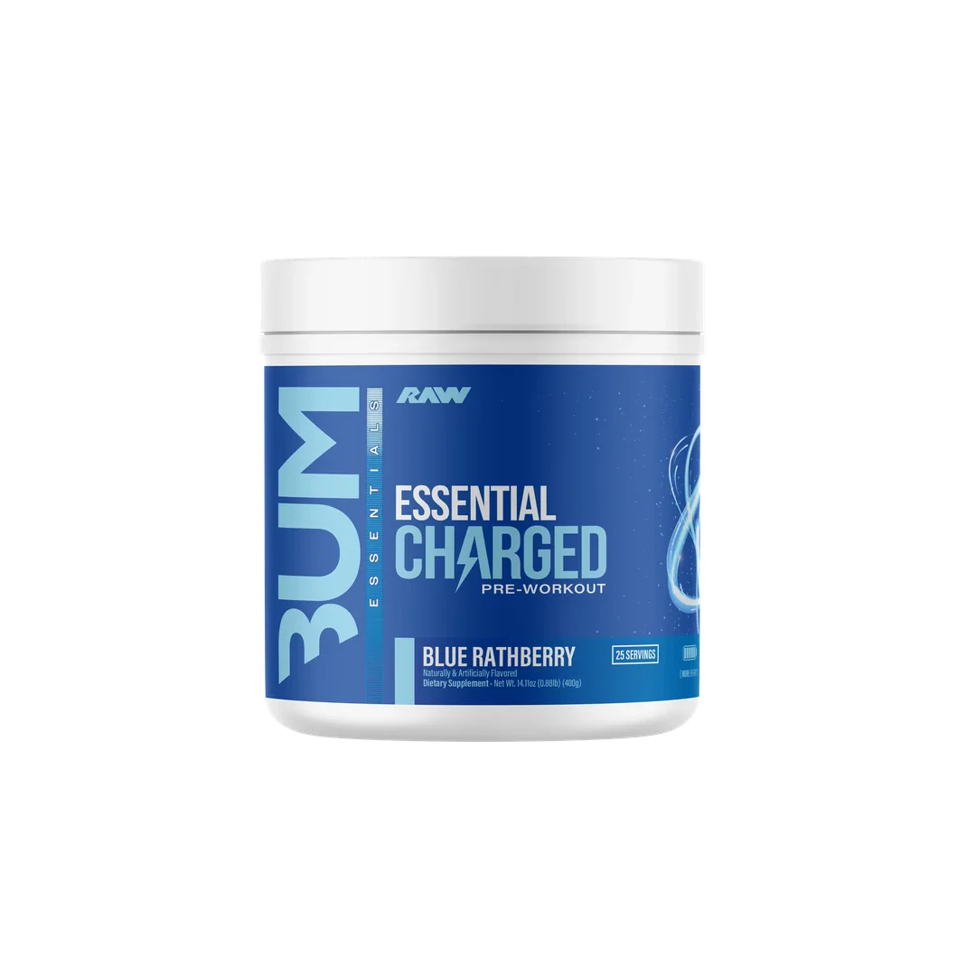 CBUM Essentials Charged, Blue Rathberry powder