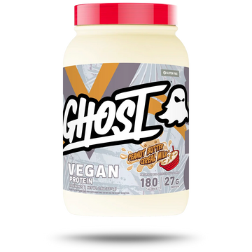 Ghost Vegan Protein, Peanut Butter Cereal Milk spread