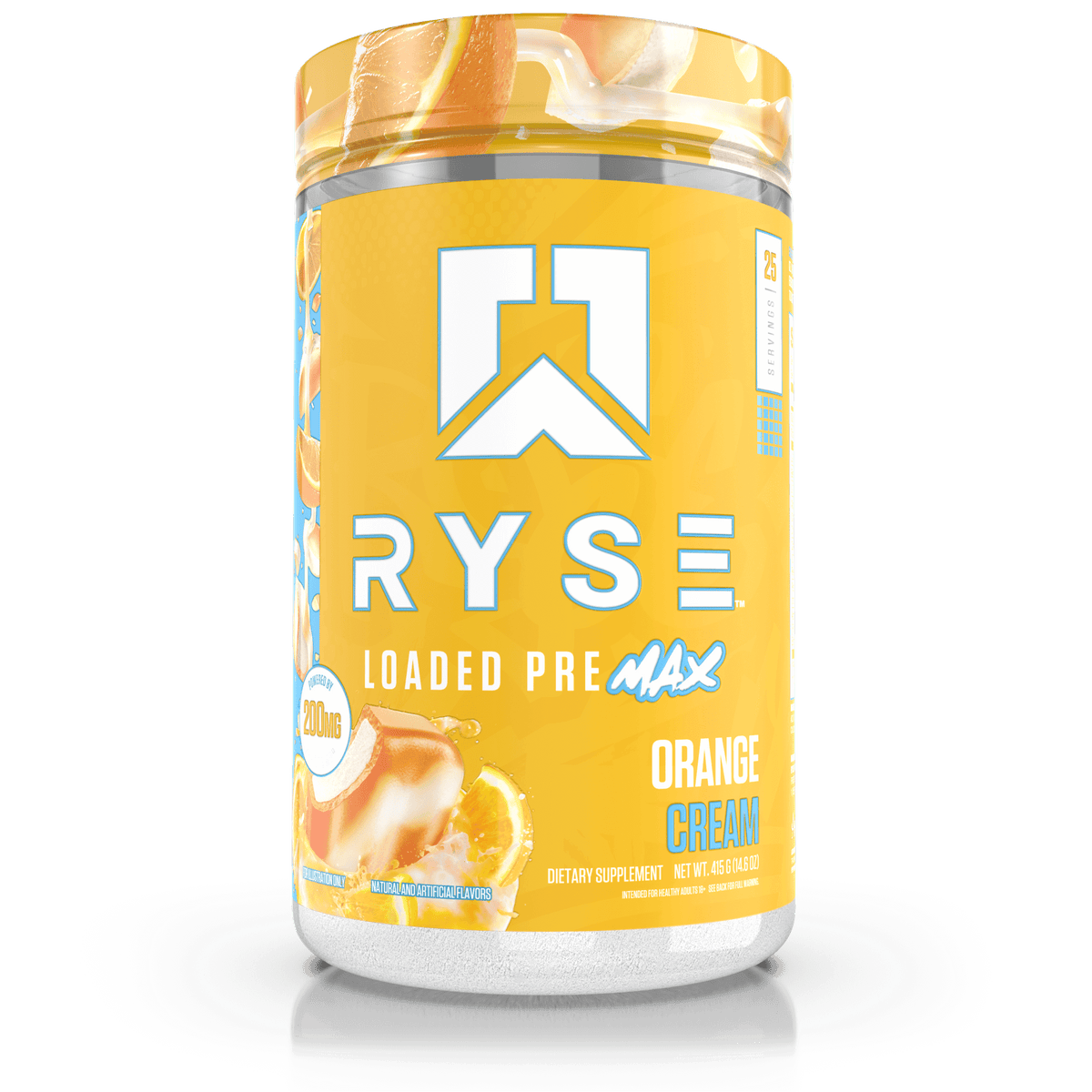 Ryse Loaded Pre Max, Orange Cream powder