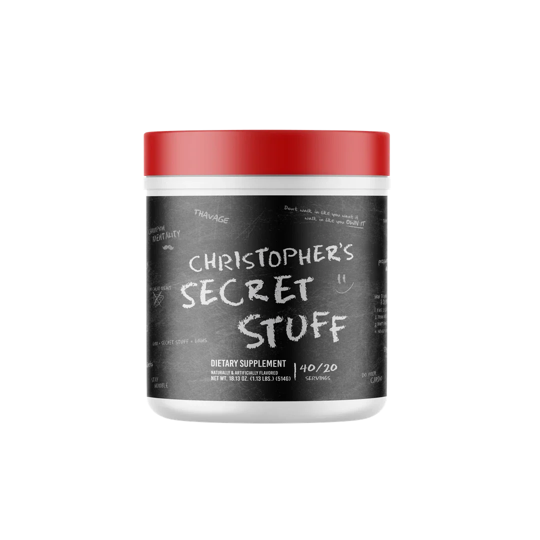 CBUM Thavage Christopher's, Christopher S Secret Stuff powder