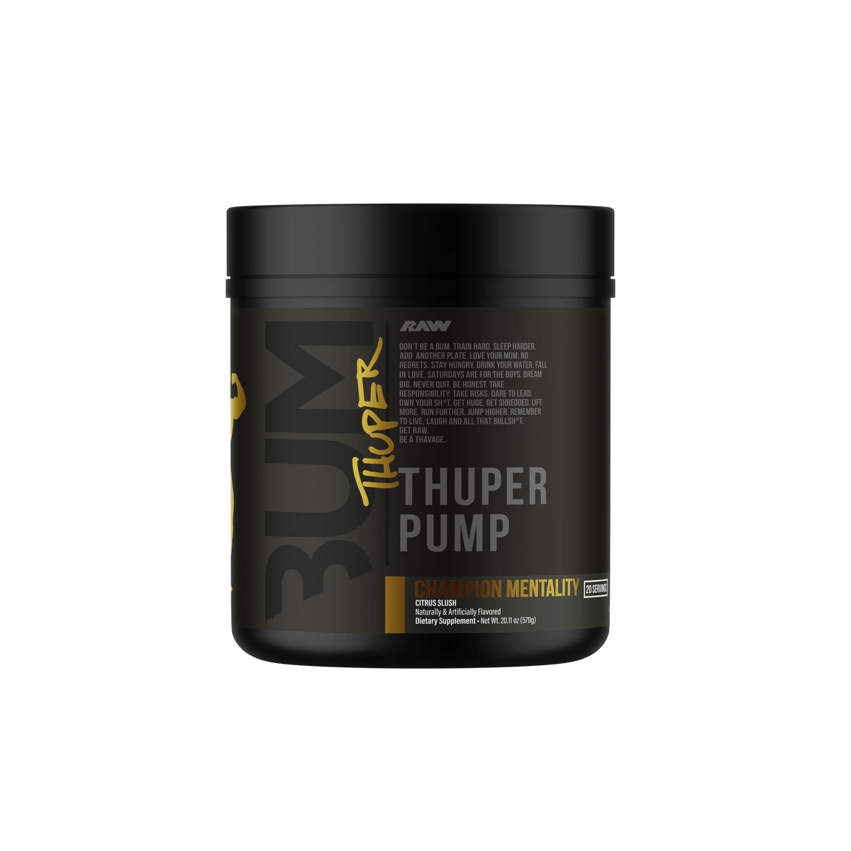 CBUM Thupper Pump, Champion Mentality powder