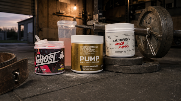 Range of stim-free pump pre-workout supplements stocked at NZ Supps