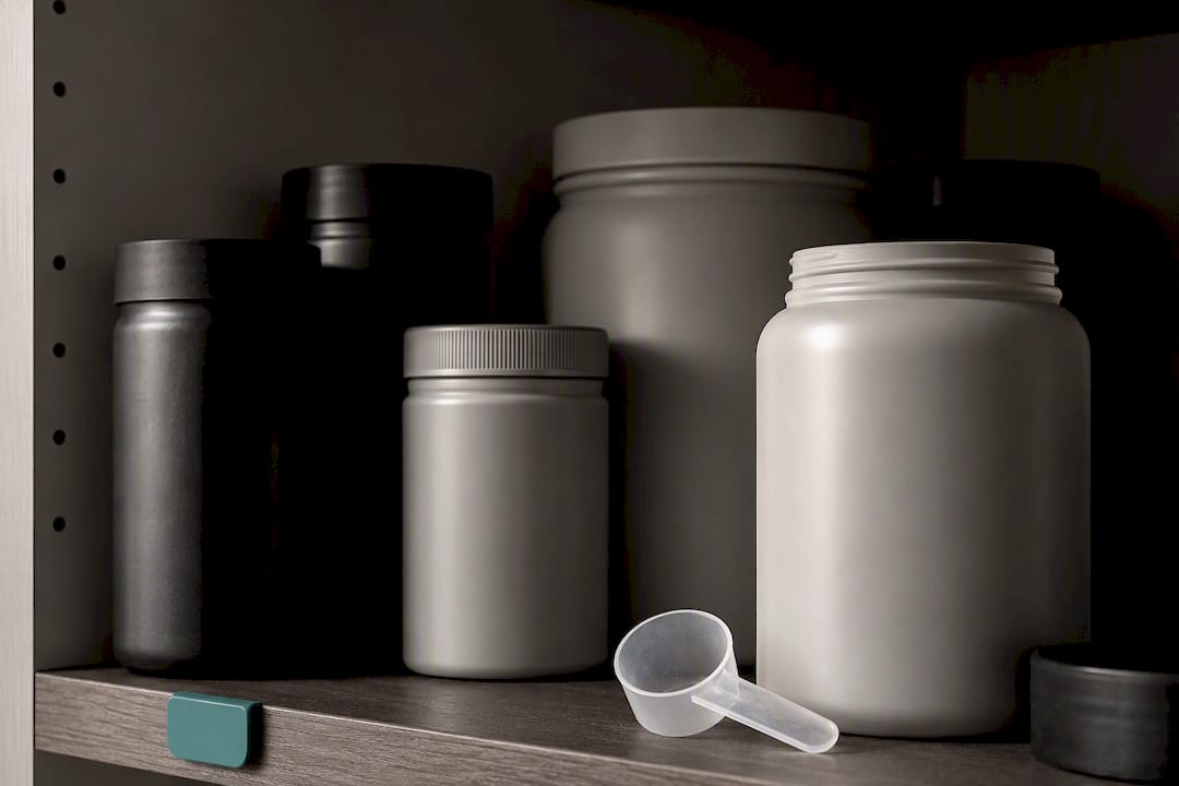 Anonymous supplement containers in dry storage