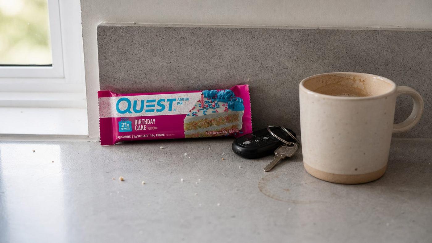 Best protein bars for weight loss NZ - Grenade Protein Bar - White Choc Cookie, Quest Bar - Birthday Cake, MusclePharm Combat Sport Bar - Cinnamon Roll