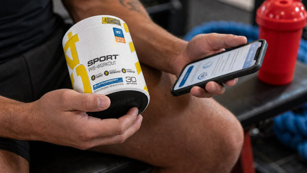 Athlete matching a supplement batch number with an independent testing database in New Zealand