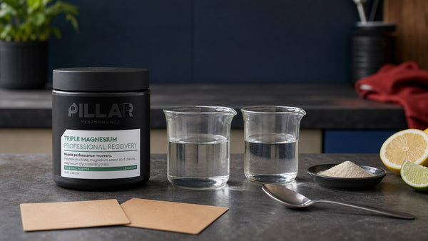 Magnesium glycinate and magnesium citrate forms compared beside a magnesium supplement