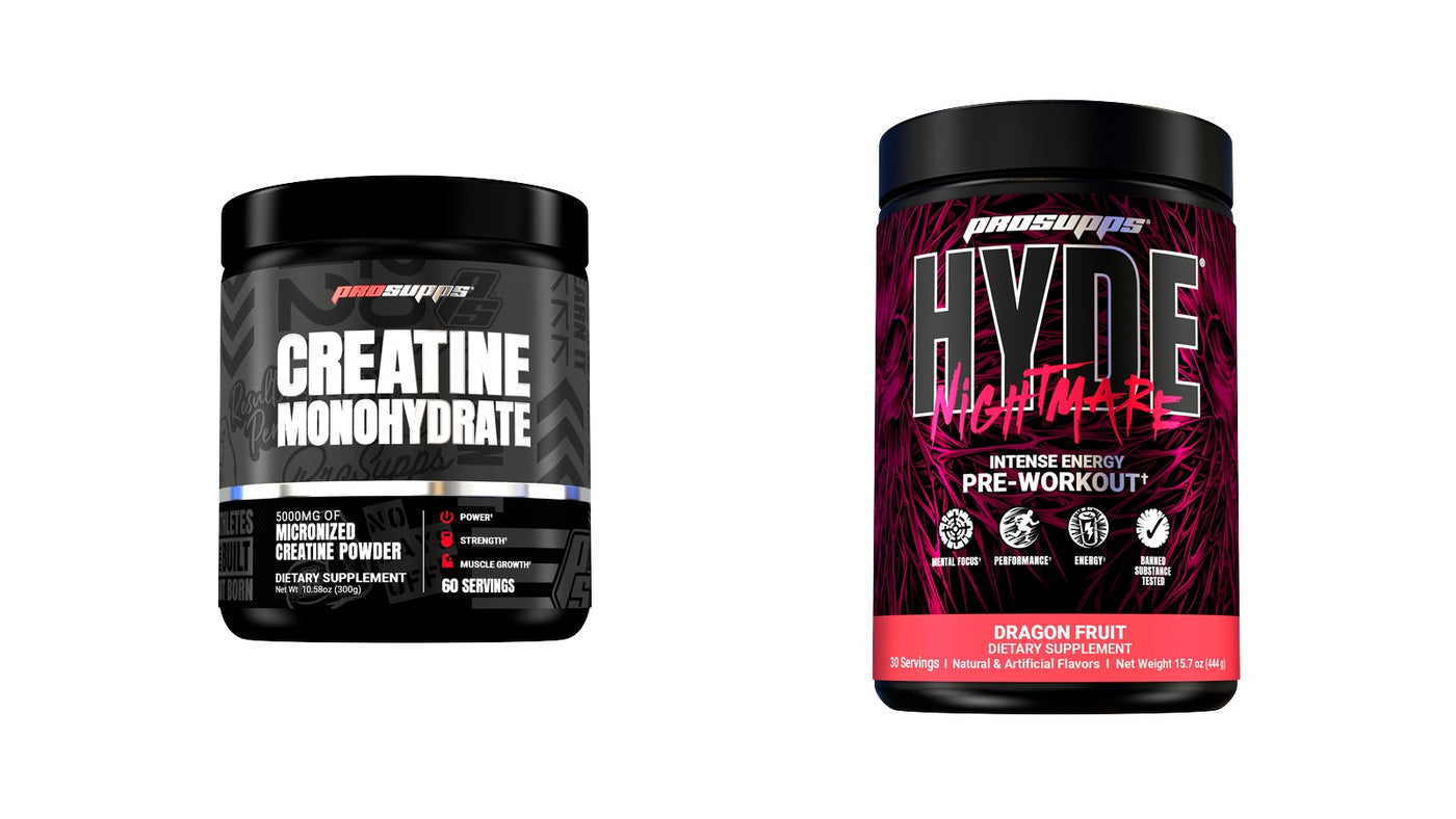 ProSupps Creatine and ProSupps Hyde Nightmare product photos