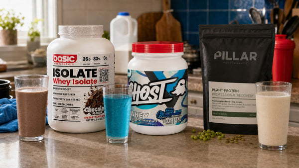 Whey isolate, clear whey and plant protein options compared for lactose intolerance