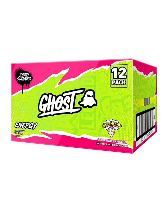 Ghost 12-Pack Energy RTD - Warheads Watermelon, 250ml