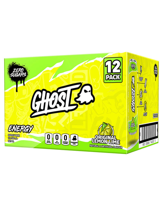 Ghost 12-Pack Energy RTD - Lemon Lime, 500ml