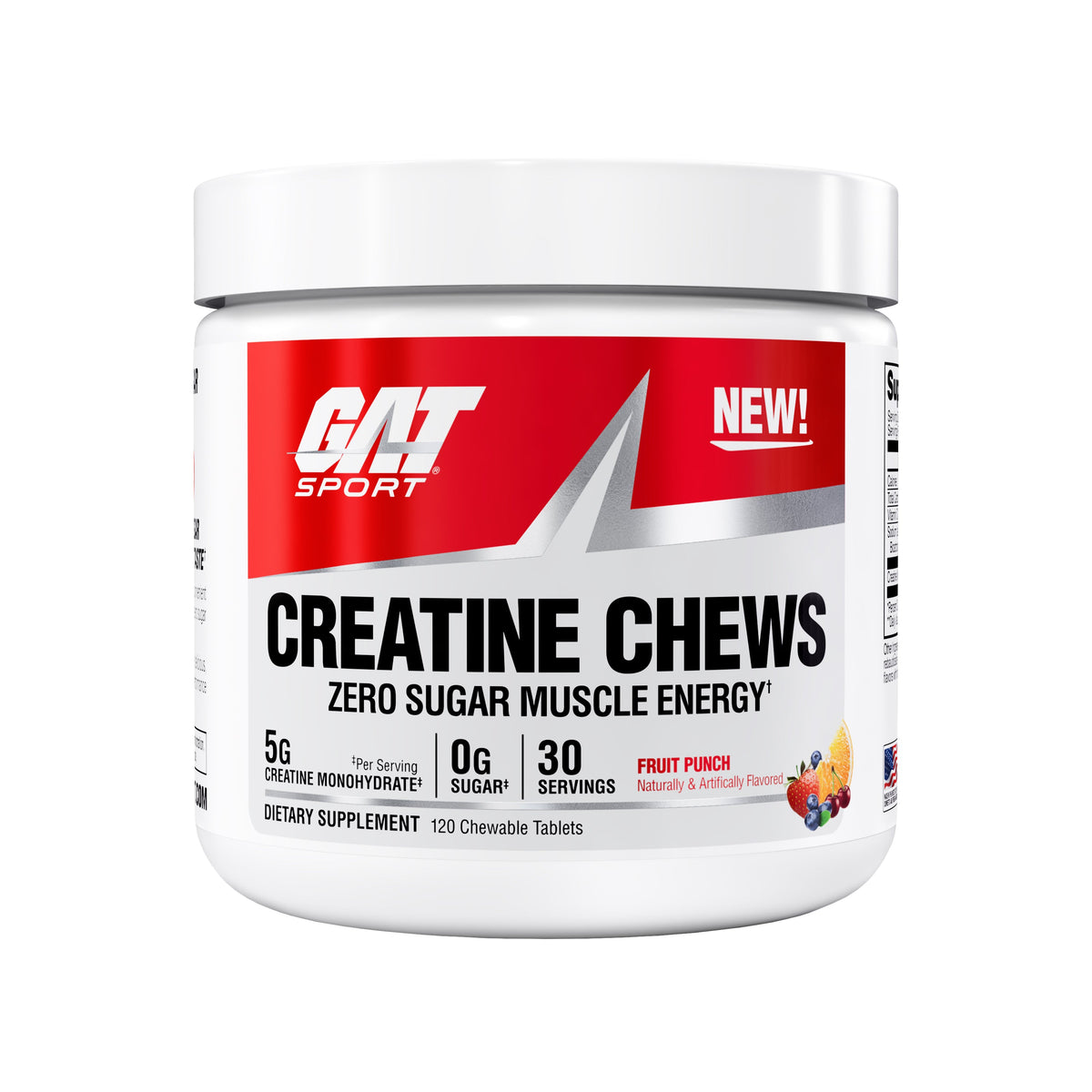 GAT Sport Creatine Chews Fruit Punch front