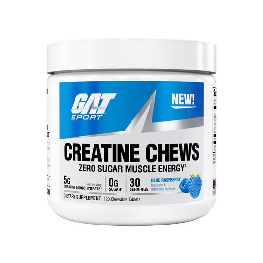 GAT Sport Creatine Chews Blue Raspberry front