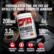 GAT Sport Nitraflex Chews Fruit Punch key benefits callouts