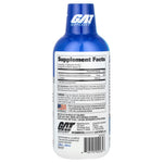 GAT Sport Essentials Liquid L-Carnitine 3000 supplement facts and nutrition panel