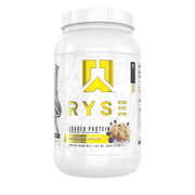 Ryse Loaded Protein Bberry/Muffin whey protein powder, 942g, NZ Supps