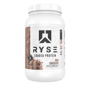 Ryse Loaded Protein whey protein powder, Milk Chocolate New powder, 907g, NZ Supps