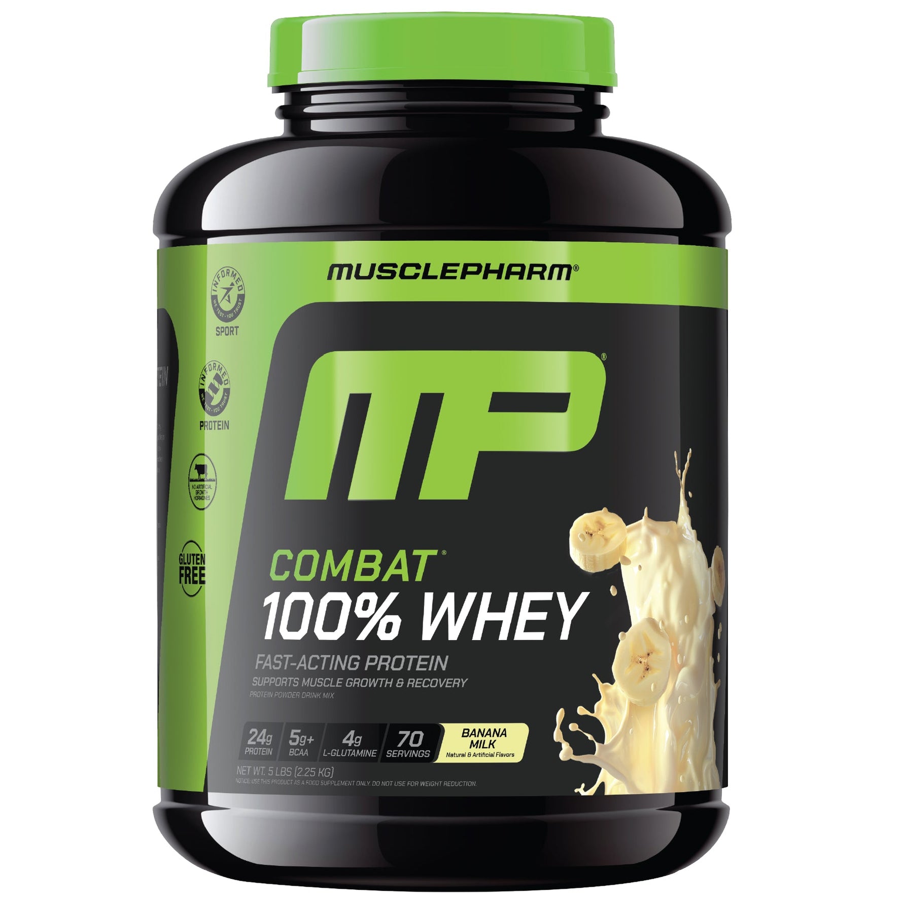 MusclePharm Combat 100% Whey, Banana powder