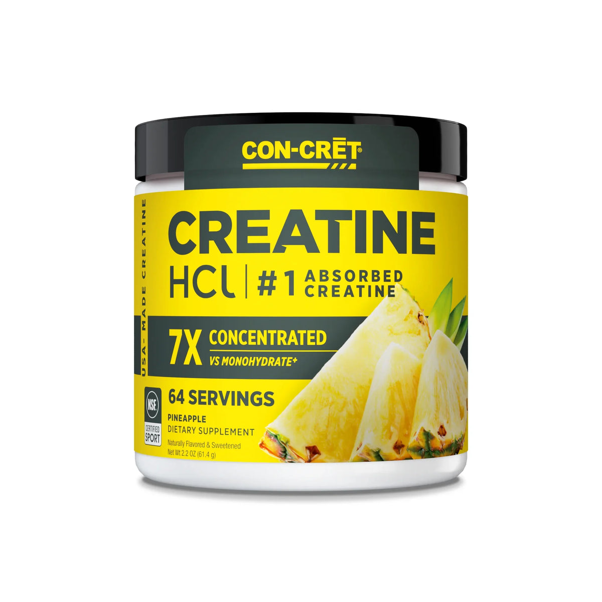 ProSupps Con-Cret Creatine Pineapple 64 serve tub front