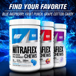 GAT Sport Nitraflex Chews Fruit Punch lifestyle flavour lineup