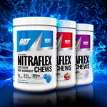 GAT Sport Nitraflex Chews Blue Raspberry lifestyle flavour lineup
