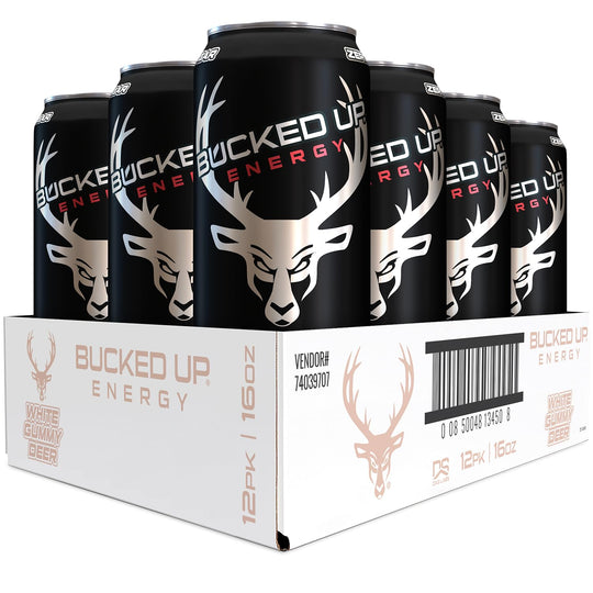 Bucked Up Energy White Gummy Deer 12 pack case
