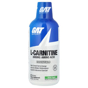 GAT Sport Essentials Liquid L-Carnitine 3000 Green Apple Angle